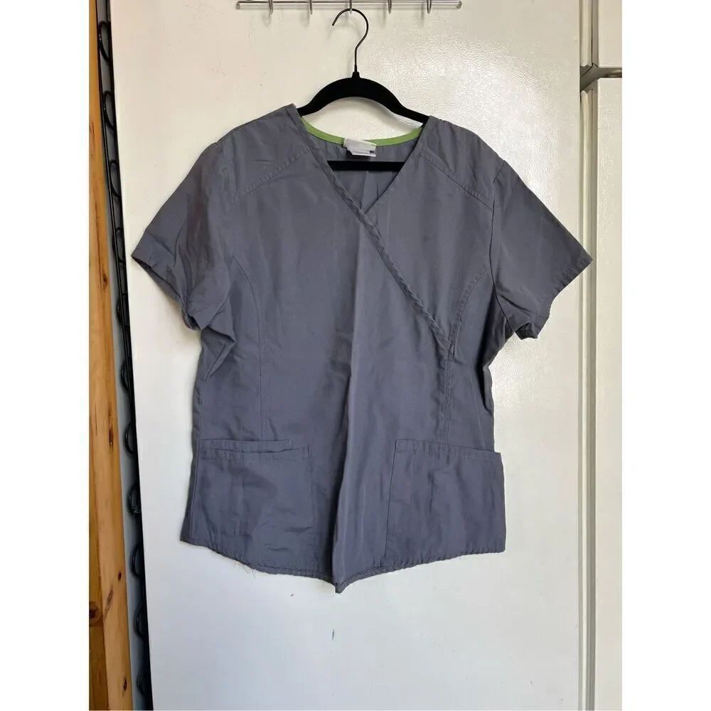Scrubstar Condor Grey Scrub Top Woman’s Size Medium
